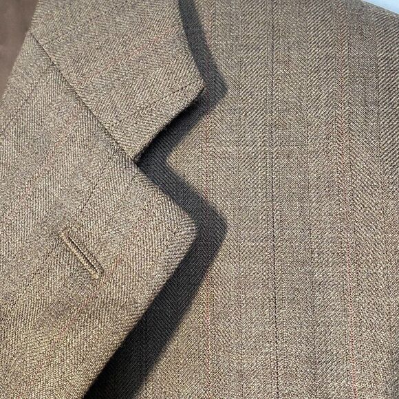 PRADA Classic Wool Blazer, Made in Italy, Brown, 3 Button, Sz 52R EU/ 42R US - Picture 2 of 16